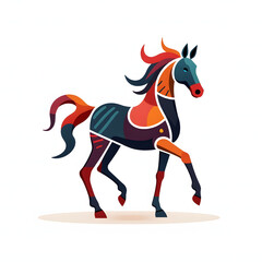 horse vector art design	
