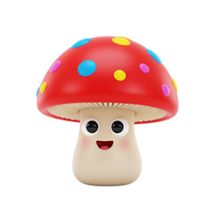 mushroom on a white