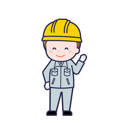 工事作業員／ななめ／男性 04