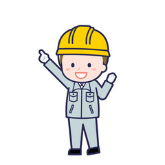 工事作業員／ななめ／男性 05