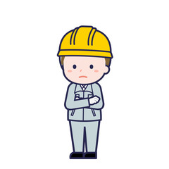 工事作業員／ななめ／男性 30