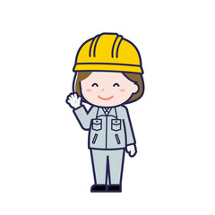 工事作業員／ななめ／女性 10
