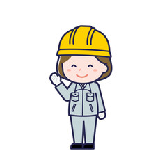 工事作業員／ななめ／女性 17