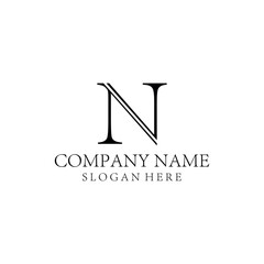 N Letter Logo Design Template