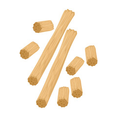 Vector Illustration Logo Clipart Korean Stick Taffy or Changpyeong Yeot 