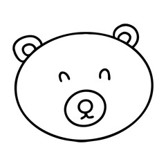 손으로 그린 동물 라인 일러스트