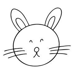 손으로 그린 동물 라인 일러스트