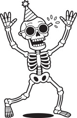 Spooky Skeleton Dance SVG – Funny Halloween Cut File

