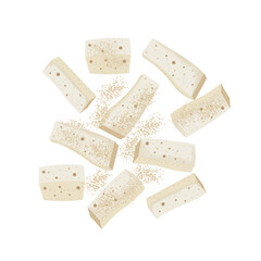 Vector Illustration Logo Clipart Korean Traditional Dessert Candy Yeot 