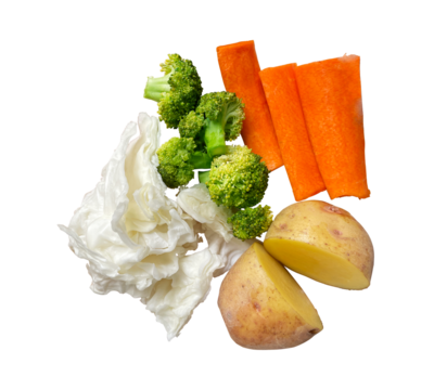 raw vegetables are ingredients for cooking