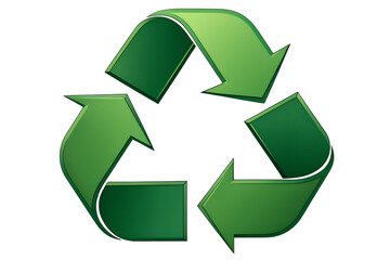Obraz premium Green Recycling Symbol Icon Design
