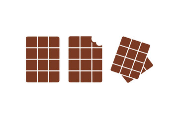 Chocolate Bar Vector Illustration for Sweet Treat and Food Concepts on White Background