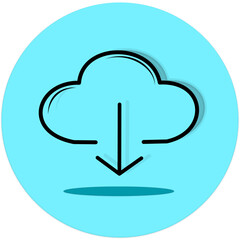 A dynamic cloud with an upward arrow, symbolizing the act of uploading data to a cloud server. Ideal for illustrating cloud storage, data transfer, backup solutions