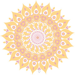 Ornate Circular Mandala Multicolored Designs vector and patten file.