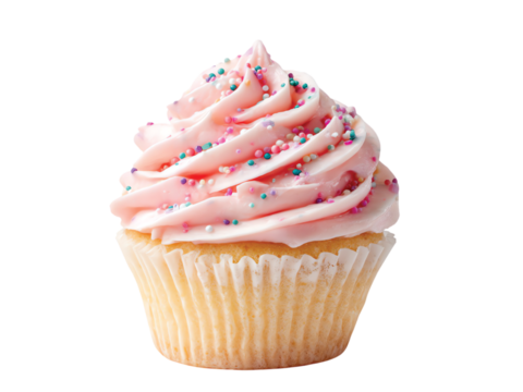   Tasty cup cake isolated on transparent background png
