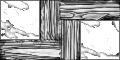 Textured concrete, cement, slate, stone, marble block wall tiles in grayscale. A close-up of a concrete and texture block wall presented in grayscale.	
