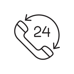 telephone icon. customer service icon. help and support symbol. icon symbol compatible for technical support, service hotline, information center. vector illustration.