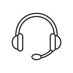headset headphone icon. customer service icon. help and support symbol. icon symbol compatible for technical support, service hotline, information center. vector illustration.,