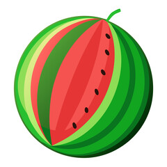 Watermelon slice
 white background