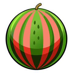 Watermelon slice
 white background