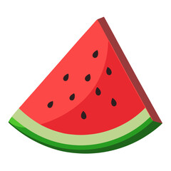 Watermelon slice
 white background