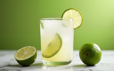 refreshing coconut lime cocktail drink - tropical drinks. High quality