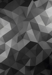 Obraz premium Black and gray polygon mesh design