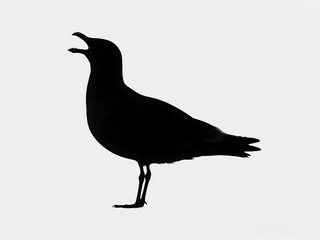 Obraz premium black and white bird