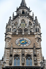 Spire of New Town Hall in Munich - Germany