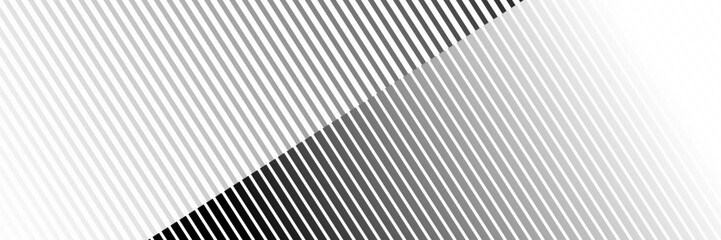 Black and white striped halftone gradient. Fading line gradation background. Repeating strip pattern backdrop.