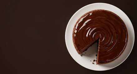 Indulge in Decadence: A Slice of Rich Chocolate Cake Awaits