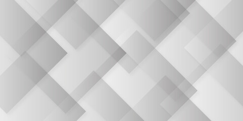 Modern Abstract white background design with layers of textured white transparent material, Minimal geometric white light background triangle gray technology vector. Abstract graphic Banner design.	
