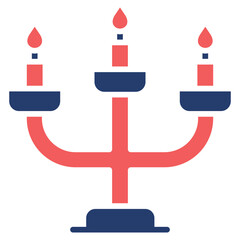 Candlestick Holder glyph color icon