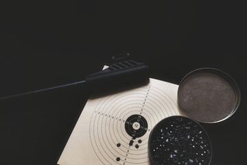 Pistol trigger target close-up sport sports shooter marksman hobby defense firearm rifle ammunition...