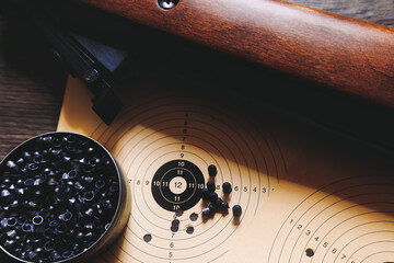 Pistol trigger target close-up sport sports shooter marksman hobby defense firearm rifle ammunition...