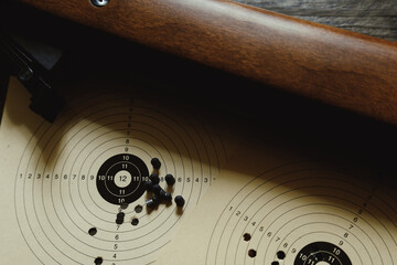 Pistol trigger target close-up sport sports shooter marksman hobby defense firearm rifle ammunition...