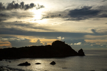 奄美大島の夏の夕暮れ。