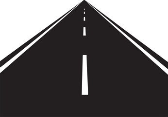 Monochromatic Road Perspective An Endless Journey into the Unknown Landscape