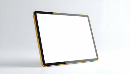 tablet pc on white background