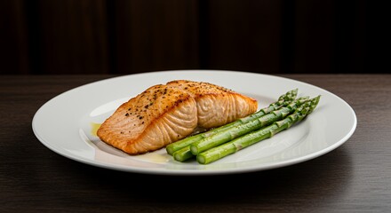 Pan-Seared Salmon with Asparagus: A Delightful Dinner Plate