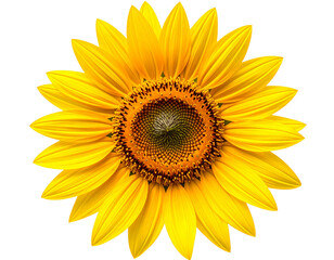 Bright Yellow Sunflower in Full Bloom – High-Resolution PNG Cutout