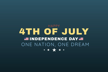 One Nation One Dream USA Holiday Poster