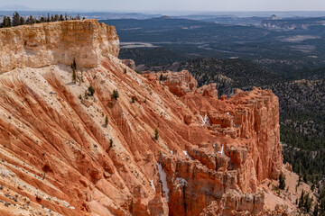 Yovimpa Point, Bryce Canyon National Park, Utah. Claron Formation, White limestone member, Pink...