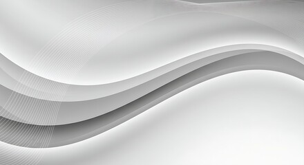 Fototapeta premium A striking abstract art piece displaying fluid, organic curves in monochromatic tones, evoking a sense of calm, elegance, and understated modernism.