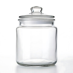 Clear Glass Storage Jar with Lid Perfect for Kitchen Organization
