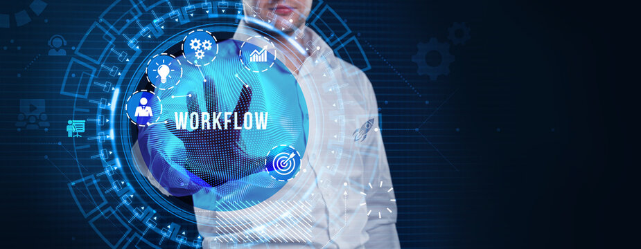 Concept for business workflow, management and procedures.