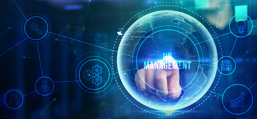 Human Resources HR management Recruitment Employment Headhunting Concept.