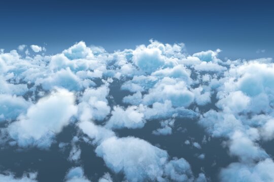 Fototapeta High angle view of clouds against sky