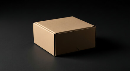 Ai generative,box on black background