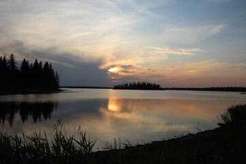 Solstice Sunset, Elk Island National Park, Alberta